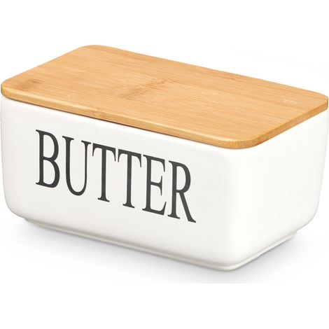 beurrier en céramique avec couvercle en bambou (1/4)