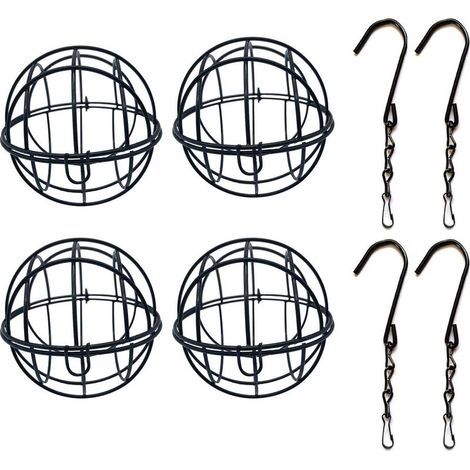 Mangeoire décorative en 4 parties avec système de distribution de nourriture pour une utilisation en extérieur, garde la cage propre et rangée, sans danger pour les aras et les cacatoès (1/5)