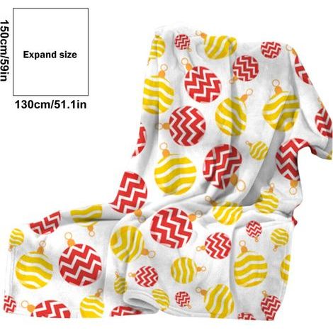 Couverture en flanelle imprimée de Noël Gnobogi, nouveauté, couverture pour la sieste au bureau, couverture en laine, couverture pour les jambes, couverture chaude pour le canapé, soldes (1/4)