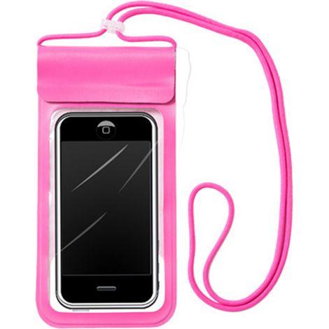 Pochette étanche transparente en PU avec fermeture Velcro pour téléphone portable, personnalisable avec grand écran tactile empreinte digitale, idéale pour la natation, la plongée et la plage. (1/5)