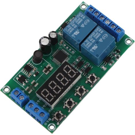 Module de relais temporisé à 2 canaux YF-7 DC7-30V à déclenchement par impulsion pour la commande d'une électrovanne (1/5)