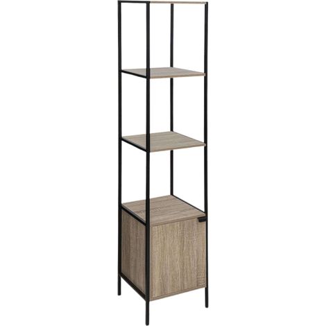 Scaffale a 1 anta aliaj effetto rovere naturale - 5five (1/3)