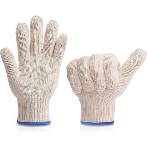 Küchenhandschuhe, hitzebeständige Ofenhandschuhe, ein Paar Grillhandschuhe zum Kochen, Backen, für die Mikrowelle und zum Grillen (1/5)