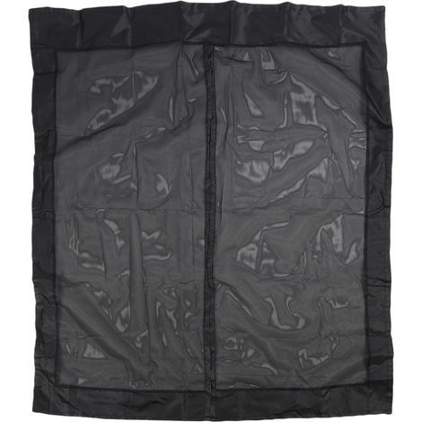 Ortviai Rideau de Porte Anti-Insectes pour Fourgon Aménagé – 150 x 180 cm, Noir, Fixation Adhésive, Compatible Sprinter, Transit, ProMaster