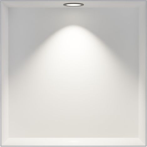 BERNSTEIN - Nicchia doccia in acciaio inox + faretto LED, mensola integrata NT303010X - 30x30x10cm (AxLxP) - Bianco, 1x faretto nera opaca	Bianco, 1x cornice per installazione spot nero opaco