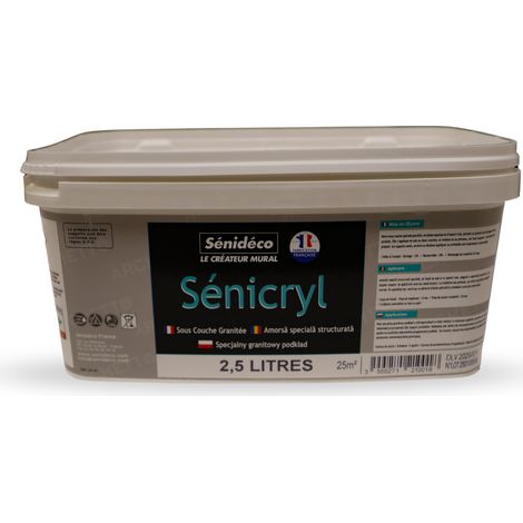 Sous-couche acrylique Granitée SENICRYL 2,5L pour 25m²