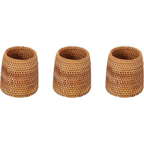 Boîte de rangement pour baguettes en rotin, pelle, cuillère, seau et vaisselle (1/5)