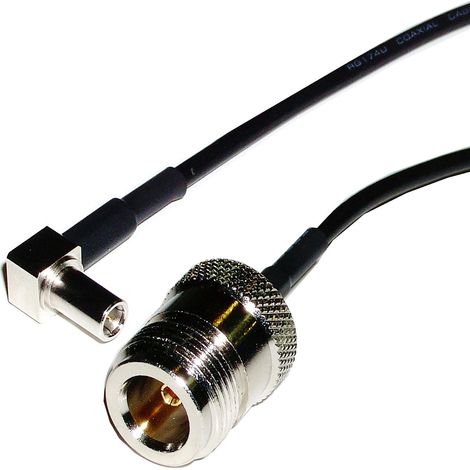 BeMatik - Câble RG-174RF 20cm (MS-147-C-LP-Macho/N-Hembra) (1/3)