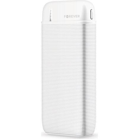 FOREVER - tragbare externe Batterie of 10.000 mAh 2 x USB leistungsstark, cable USB-C
