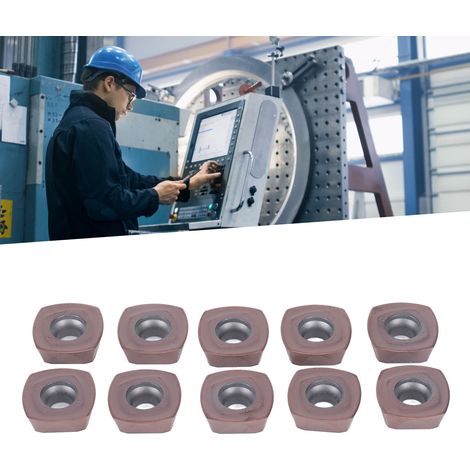 10 CNC-Dreheinsätze, CNC-Schneidwerkzeuge, bronzebeschichtete Hartmetall-CNC-Einsätze SDMT150512 (1/5)