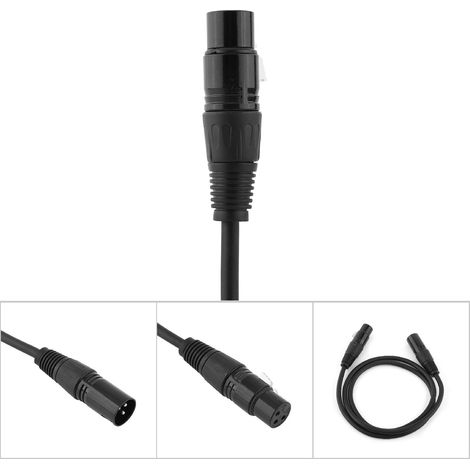 m geschirmtes 3-poliges XLR-Mikrofonkabel (Stecker auf Buchse) Audioverlängerung (1/5)