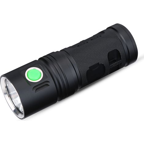 Mini lampe torche LED ultra-légère, portable, étanche et rechargeable avec cordon (1/5)