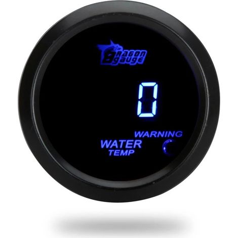 Écran LCD de 2 pouces 52 mm, jauge de température de l'eau pour instrument modifié de voiture, jauge de température de l'eau à affichage numérique pour voiture à affichage numérique à lumière bleue, n (1/5)