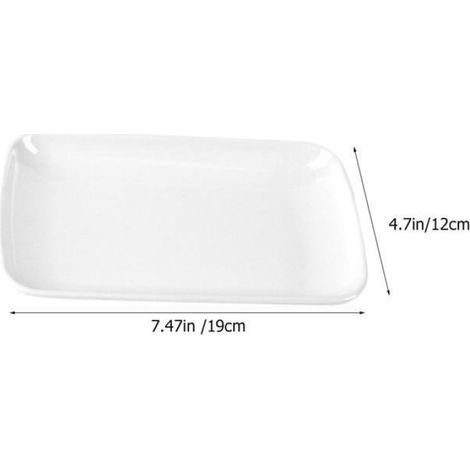 Assiettes à steak rectangulaires incassables (3 pièces) pour faire grésiller, rôtir et servir12192.2CM (1/5)