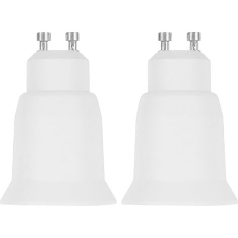 Adaptateur pour Douille de Lampe G9 vers E27 en Plastique Blanc, Convertisseur D'ampoule Résistant à Haute Température, Pack de 2 pour Divers Besoins D'éclairage (1/5)