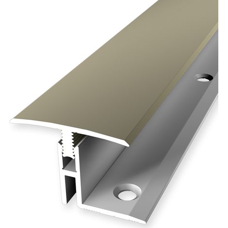 PROVISTON  Übergangsprofil  Parkettprofil  Breite: 31.5 mm  Höhenausgleich: 17 - 22 mm  Länge: 1000 mm  Aluminiumprofil  Sand  1 Stück (1/5)