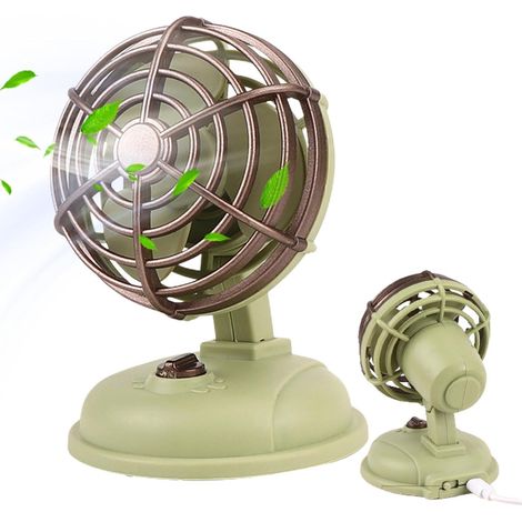 Ventilateur de table vintage: bureau rétro  silencieux (1/5)