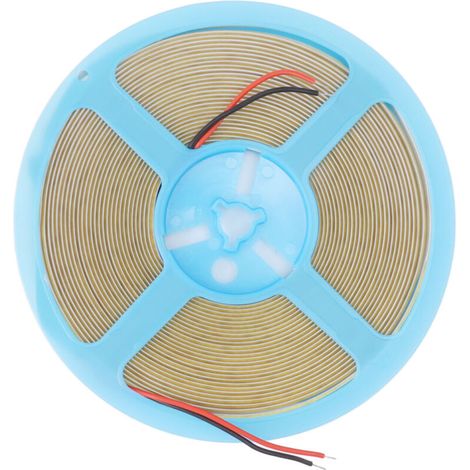 COB LED strip light, 320 LEDs, 110lm, adhesive, uniform, natural, flexible, for indoor cabinets, 24V, 32.8 feet, 6000K, white light (1/5)