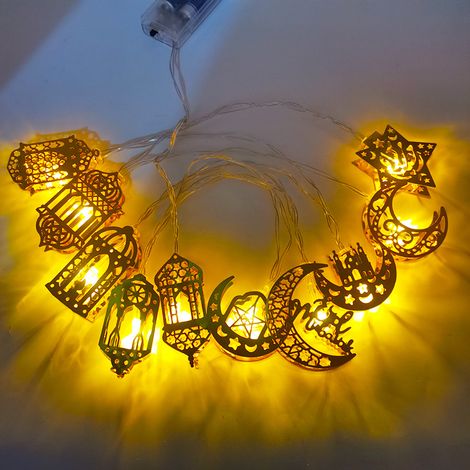sachet de guirlandes lumineuses 3M20LED Ramadhan Eid Mubarak formes mixtes (1/5)