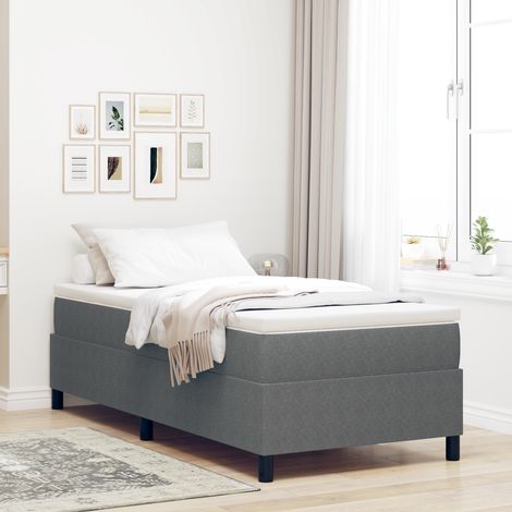vidaXL Letto a molle Grigio chiaro 80 x 200 cm (1/5)