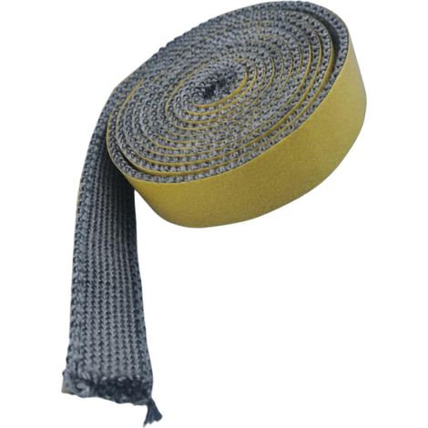Corde d ' étanchéité pour cheminées, 3mmx12mmx2mJoint de Remplacement pour poêle à Bois, Cordon en Fibre de Verre, brûleurs de poêle à Bois (1/5)