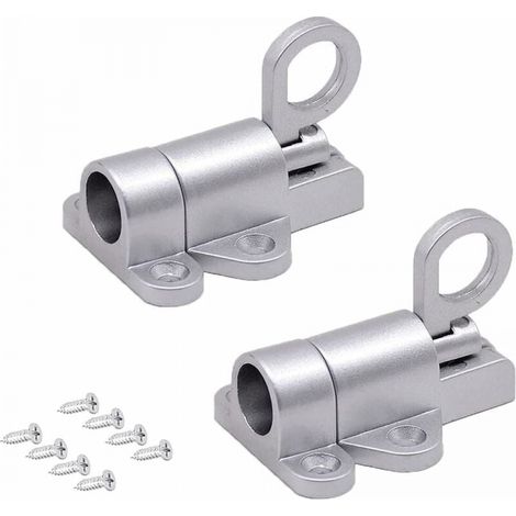 Automatisches Türschloss aus Aluminium, 2-teiliger Federriegel, Rückprall-Türschloss, selbstverriegelndes Türschloss, für Balkontüren (1/5)