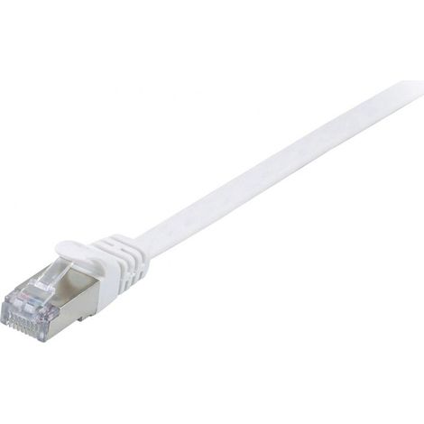 Equip Patchkabel Cat6A U/FTP 2xRJ45 5.00m weiß Flach LSZH (607614)