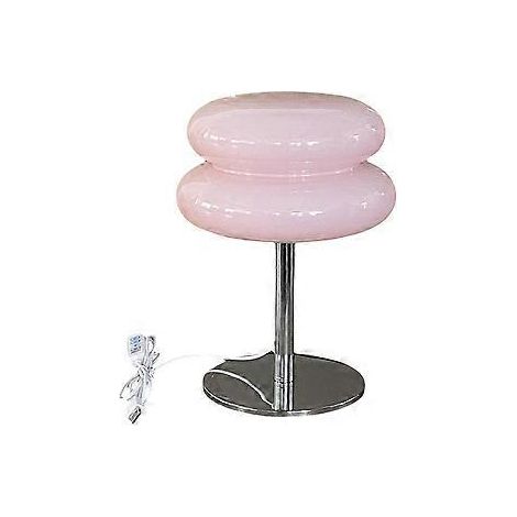 Retro-Eierkuchenlampe, Pilzlampe im Mid-Century-Modern-Stil, USB-Schreibtischlampe, dreifarbig dimmbar, Wohnzimmer