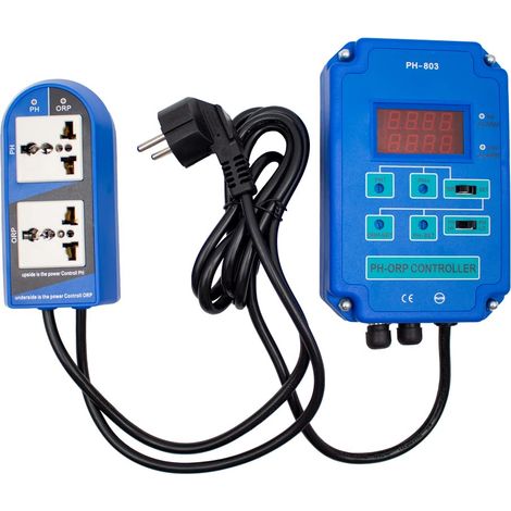 Contrôleur PH et ORP 2 en 1, testeur numérique PH-ORP de haute précision 220 V, moniteur en ligne Redox avec contrôle de relais de puissance de sortie, PH-803 (1/5)