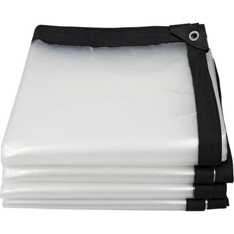 Bâche Imperméable avec Oeillet Transparente 3x7m, Bâches De Protection Extérieu, Bache Plastique Transparente Épaisse, Indéchirable, Bâches Protection Contre IA Pluie (1/5)