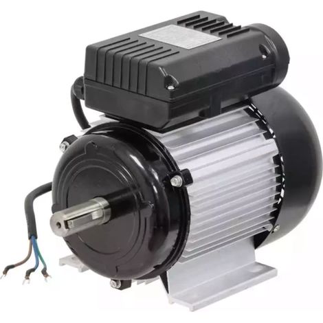Sodise – Moteur électrique 2CV 2800 tr/min monophasé – Alimentation 230V – Ø arbre 24mm – Pour compresseurs et machines-outils - 2800Tr (1/2)