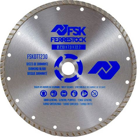 Disco da taglio diamantato Ferrestock fskdtt230 230 mm turbo