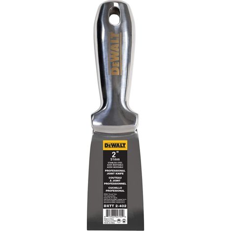 DeWALT 51mm Spachtel ganz aus Edelstahl Malerspachtel für Trockenbau 2-402