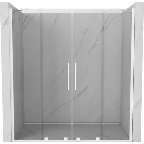 Mexen Velar Duo porte de douche coulissante 170 cm, transparent, blanc - 871-170-000-02-20 (1/5)