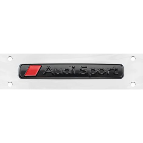 (Audi Sport 1 pièce) - Emblème de calandre avant et arrière (192 mm x 273 mm) - Autocollants pour Audi S5 (2010-2019) - Accessoires de décoration Audi Sport (1/5)