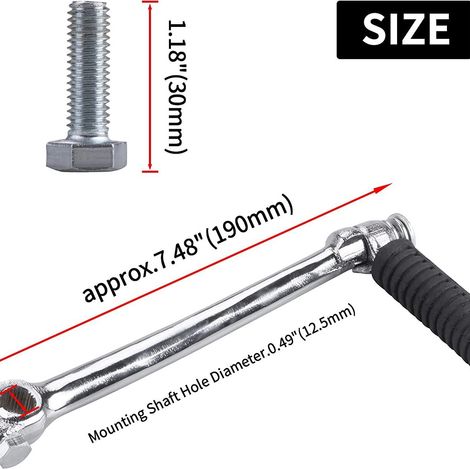 Levier de démarrage pour mini-moto tout-terrain 110-125 cm³, pédale d'allumage Apollo pour vitesses moyennes à élevées (1/5)