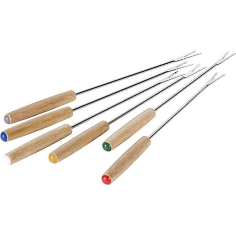 SILNOX tenedores fondue 903 6 piezas 24 cm , Tenedores Fondue 903 SilnoxIncluye 6 piezasCada pieza lleva un color para poder distinguirloMedidas: 1x9x25 cmPeso: 95