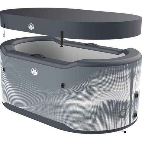 Becken ICEBATH NETSPA JÄRVI Dropstitch: Die neue Generation der Kältetherapie - 170x92x67cm