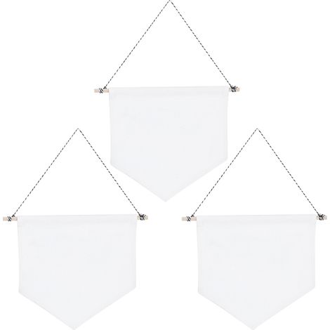 Lot de 3 présentoirs muraux à épingles blancs pour badges, broches, pendentifs - Décoration intérieure, accessoires d'affichage vierges. (1/5)