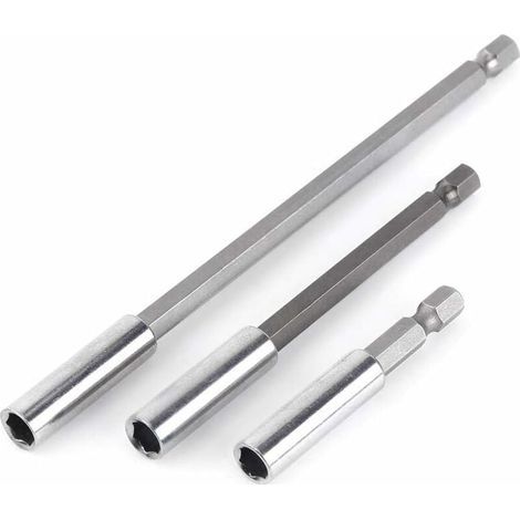 Soporte magnético para puntas Health Gear de 3 piezas, soporte para puntas de destornillador de 1/4 de pulgada y adaptador para brocas de taladro para la mayoría de taladros eléctricos. (1/5)