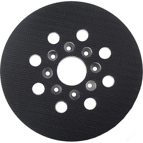 125-mm-Schleifteller und -Unterlage. Der Schleifteller ist kompatibel mit Bosch GEX 1251 AE, PEX 220 A, PEX 220 AE und Skil 7402/7490. (1/5)