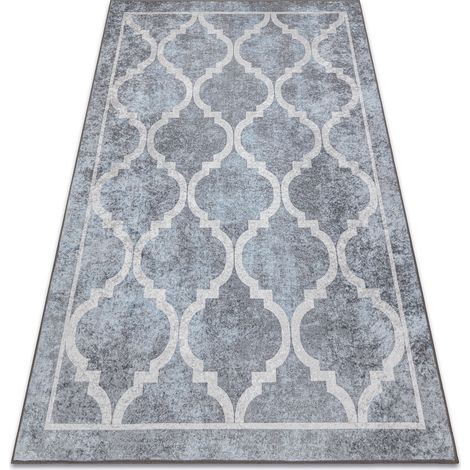 MIRO 51639.805 washing carpet Trellis anti-slip - grey grey 200x290 cm