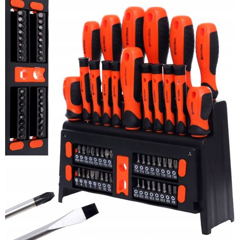 Destornilladores con puntas intercambiables KD10950, juego de 50 piezas. Destornilladores de precisión. (1/5)