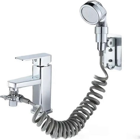 Faucet External Shower Extender Kit Single Mode Shower Head Booster Nozzle For Washbasin, Bathroom, Pool (1/5)