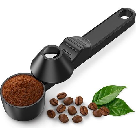 Kaffeelöffel aus Edelstahl für präzise Portionen, Dosierlöffel für Kaffeepulver und Kakao, ideal für genaues Abmessen und sauberes Dosieren (1/5)