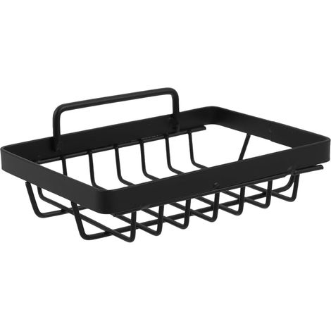 Duschablage Organizer aus schwarzem Kohlenstoffstahl