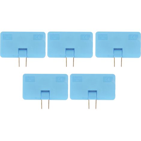 5 Prises Adaptateur de Voyage Norme US 1 vers 3 Prise Secteur Orientable 180° 110-250V Bleu (1/5)