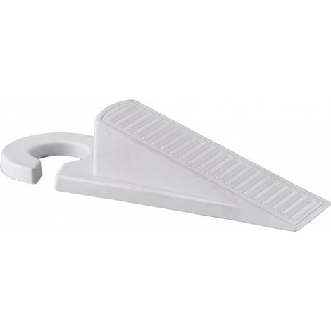 2 Fermaporta in pvc, con gancio per maniglia, bianco - THIRARD