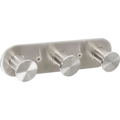 APPENDIABITO TRIPLO MOD. BLIZZ SPAZZOLATO Spazzolato cm 17,5xh.4,5x3,4