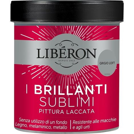 LIBERON - PITTURA LACCATA I BRILLANTI SUBLIMI GRIGIO LOFT 500ML (1/3)